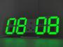 Imagem de Relógio led 3D parede mesa calendario despertador temperatura USB-branco com led verde