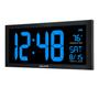 Imagem de Relógio LED AcuRite 76100M com Temperatura e Data - Display de 45cm (Azul)