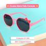 Imagem de Relogio Led Infantil + Oculos Sol + Pulseira Presilha + Anel ajustavel morango silicone acetato original pink strass led