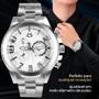 Relogio Masculino Aço Inox + Cordão Pingente Cruz + Caixa - Orizom Imagem de Relogio Masculino Aço Inox + Cordão Pingente Cruz + Caixa