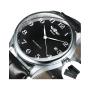 Imagem de Relógio Masculino Automático Mecânico - Estilo Clássico Retrô com Pulseira de Couro e Aço