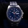 Imagem de Relógio Masculino Automático Orient Prata Mostrador Azul Original Prova D'água Garantia 1 ano 469SS057F D1SX