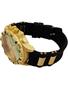 Imagem de Relógio Masculino De Pulso Grande Dourado Com Pulseira Corrente Masculina Ideal Para Presente