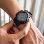 Imagem de Relógio Masculino G-Shock Fundo Preto Com Azul A Prova D'Água Anadigi GA-100-1A2DR Garantia de Um ano