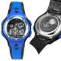 Imagem de Relógio masculino Infantil Digital Azul Pulseira silicone Resistente