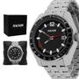 Imagem de Relogio Masculino Magnum Analogico Aço Inoxidavel Prata Mostrador Preto Original Resistente a Agua 2 Anos de Garantia MA32176T
