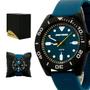 Imagem de Relogio Masculino Mormaii Analogico Resina Preto Silicone Azul Original Resistente a Agua 1 Ano de Garantia MOPC21JC8A