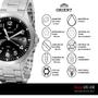 Imagem de Relogio Masculino Orient Analogico Aço Inoxidavel Prata Calendario Social Original Resistente a Agua 1 Ano de Garantia RO1380P2SXX