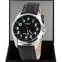 Imagem de Relogio Masculino Orient Analogico Aço Inoxidavel Prata Pulseira Couro Preto Social Original Resistente a Agua 1 Ano de Garantia RO1031P2PX