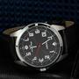 Imagem de Relogio Masculino Orient Analogico Aço Inoxidavel Prata Pulseira Couro Preto Social Original Resistente a Agua 1 Ano de Garantia RO1031P2PX