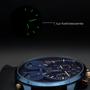 Imagem de Relógio Masculino Orient Azul Cronógrafo Couro Original Prova D'Água Garantia 1 Ano ROT001D2DX