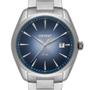 Imagem de Relógio Masculino Prata Orient com Data Fundo Azul Garantia