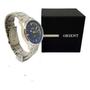 Imagem de Relogio Masculino Prata Orient Fundo Azul Com Data Mbss1295