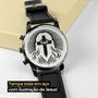 Imagem de relogio masculino preto aço + pulseira + cordao crucifixo robusto ponteiro prateado pesado original prata black piano
