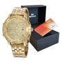 Imagem de Relógio masculino seculus long life dourado 20886gpsvda3