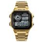 Imagem de Relógio Masculino Skmei 1335 Dourado Pulseira Em Aço Digital