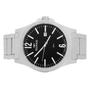 Imagem de Relogio Masculino Technos Analogico Aço Inoxidavel Prata Classic Steel Visor Preto Original Resistente a Agua 1 Ano de Garantia 2115MXQ1P