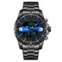 Imagem de Relógio Masculino Weide AnaDigi WH8502B - Preto e Azul