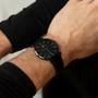 Imagem de Relógio Minimalista Masculino Couro Preto Saint Germain Murray Full Black 40mm