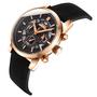 Imagem de Relógio mod d6860g caixa ouro rosa, mostrador preto, pulseira preta