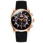 Imagem de Relógio mod d6860g caixa ouro rosa, mostrador preto, pulseira preta