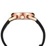 Imagem de Relógio mod d6860g caixa ouro rosa, mostrador preto, pulseira preta