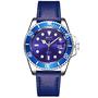 Imagem de Relógio mod s3961g caixa prata, bezel azul, mostrador azul, pulseira azul