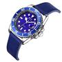 Imagem de Relógio mod s3961g caixa prata, bezel azul, mostrador azul, pulseira azul