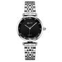 Imagem de Relógio mod s8288l caixa prata, mostrador preto, pulseira prata