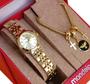 Relógio Mondaine Feminino Original Dourado À Prova D'Água com NF Pulseira 689D Imagem de Relógio Mondaine Feminino Original Dourado À Prova D'Água com NF Pulseira 689D