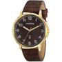 Imagem de Relógio MONDAINE masculino dourado couro marrom 32162GPMVDH1