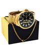 Imagem de Relógio Mormaii Masculino Dourado Extra Grande Original MO2015AA/4D
