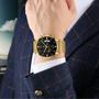 Imagem de Relógio Nibosi 2309 Dourado Em Aço Inoxidável Cronógrado funcional e Estojo Original