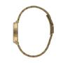 Imagem de Relogio Orient feminino dourado mostrador preto banhado folheado cravejado com strass com numeros e calendário a prova dagua aço inox FGSS1237 P2KX