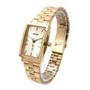 Imagem de Relogio Orient feminino dourado pequeno quadrado social classico LGSS1015 C1KX