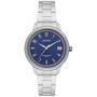 Imagem de Relogio Orient feminino prata azul com numeros calendario aço inox FBSS1199 D2SX