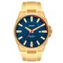 Imagem de Relógio ORIENT masculino dourado azul MGSS1189 D1KX