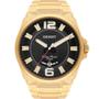 Imagem de Relógio Orient Masculino Dourado MGSS1157P2KX Analógico 5 Atm Cristal Mineral Tamanho Grande