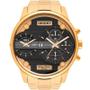 Imagem de Relógio Orient Masculino Dourado XL MGSST001P1KX Analógico 5 Atm Cristal Mineral Tamanho Grande