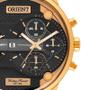 Imagem de Relógio Orient Masculino Dourado XL MGSST001P1KX Analógico 5 Atm Cristal Mineral Tamanho Grande