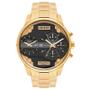 Imagem de Relógio ORIENT masculino Dual Time aço dourado MGSST001 P1KX