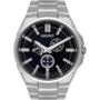 Imagem de Relogio Orient Masculino multifunçao prata mostrador preto a prova dágua aço inox antialérgico MBSSM087 P1SX