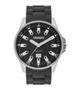 Imagem de Relogio Orient Masculino prata mostrador preto pulseira de borracha silicone a prova dágua com calendario MBSP1031 P1PX