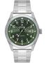 Imagem de Relogio Orient Masculino SOLAR prata mostrador verde com numeros calendario MBSS1446 E2SX