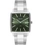 Imagem de Relógio ORIENT masculino verde prata quadrado GBSS1056 E1SX
