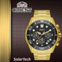 Imagem de Relógio Orient SolarTech Dourado Masculino 45,5mm