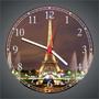 Imagem de Relógio Parede Cidades Torre Eiffel Paris Decorações Quartz