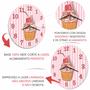 Imagem de Relogio Parede Cupcake Decoracao Rosa Cozinha Confeitaria Padaria Presente 30cm