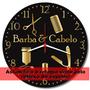 Imagem de Relogio Parede Invertido Para Espelho Salao Barbeiro Barbearia Contrario Anti Horario Presente 30cm