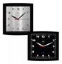 Imagem de Relógio Parede Plashome Quadrado Preto Para Sala, Cozinha, Quarto e Escritório 